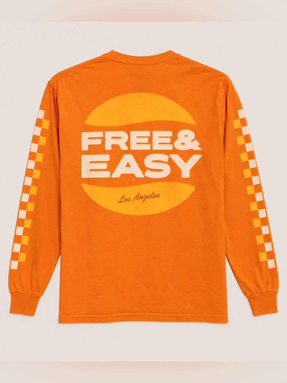 Free & Easy Cali Burger LA Graphic Tee in Pale Yellow Size Medium